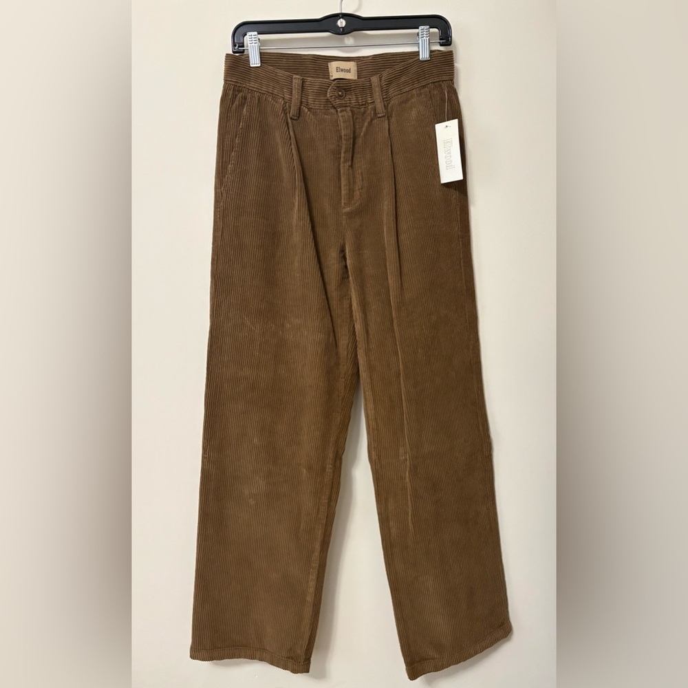 Elwood Baggy Corduroy Pants in Chocolate Size 28 NWT